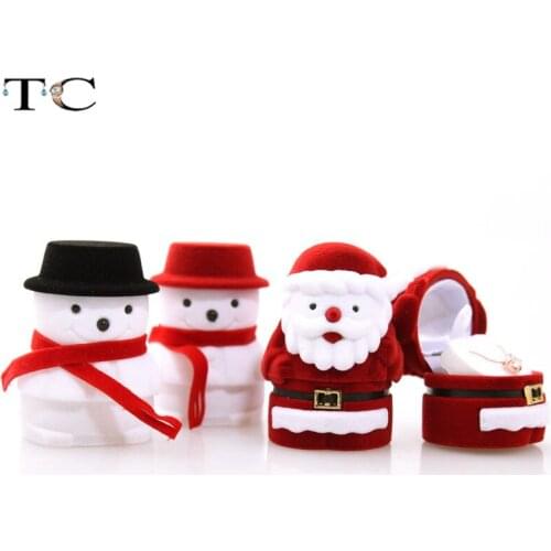 Creative Velvet Jewelry Box Mini Container Ring Box Earrings Pendant Storage Box Christmas Gift Box Decorative Box