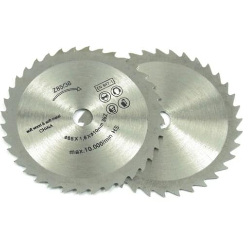 1pcs Out Diameter 85 mm 24 T Mini Circular Saw Blade Wheel Discs Wood Cutting Blade Inner Diameter 10mm 15mm
