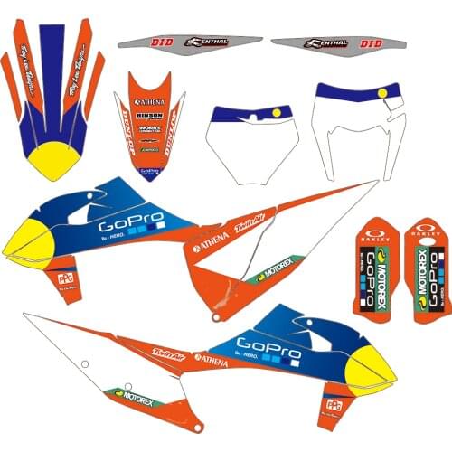 For KTM EXC EXCF XC XCF SX SXF 125 150 200 250 300 350 400 450 525 2020 2021 Team Decals Stickers Graphic DECO Kit Decals