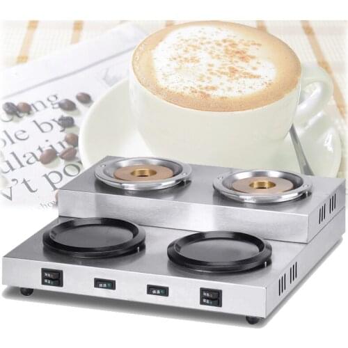 Electric Double-Pot Coffee Boiler Stove Water Heater Boiler Cup Warmer Dessert Shop Equipment