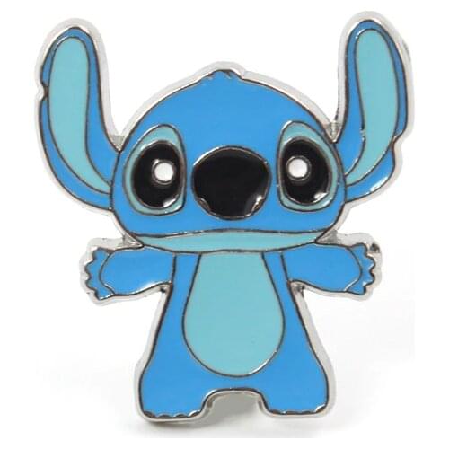 Creative Cartoon Badge Star Baby Lilo & Stitch Pins for Backpacks Cute Badge Gifts for kids Kawaii Pins Badges for Clothes Metal