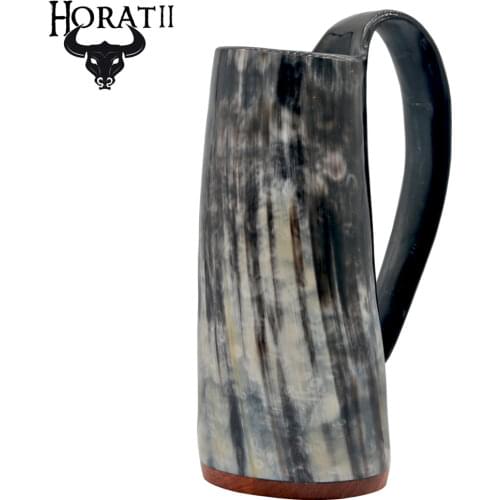 Natural Horn Mug Viking Drinking Mugs Beer Drinking Horn Mug Viking Goblets approximately 900ml~1000ml