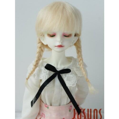 1/4 Mohair doll wigs JD018 7-8inch 18-20CM MSD Pretty Anna Double braid BJD Hair