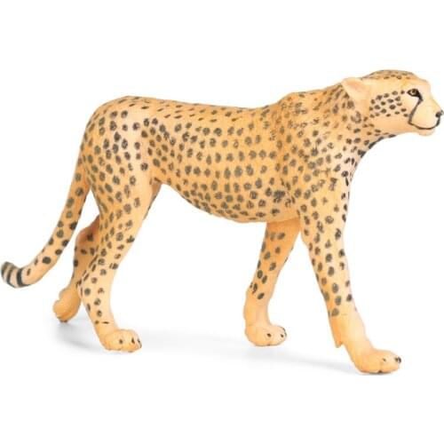 Simulation Solid Cheetah Animals Model Action Figure Wild Animal Action Figures Collection PVC Kids Gift