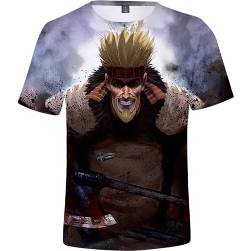 Vinland saga 3D Summer Preppy Style Men/Women Cool T-shirt Young decadent personality Imaginative Short Sleeve