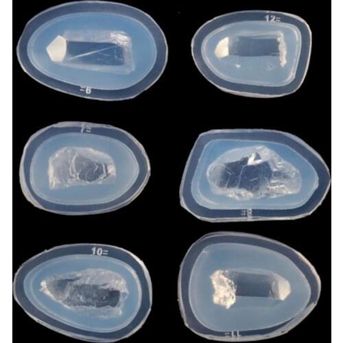 Natural Druzy Stone Quartz Rock Cluster Epoxy Resin Mold Jewelry Making Tools