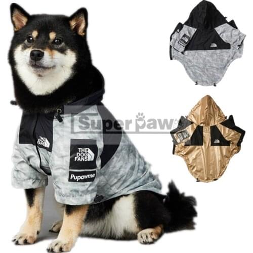 New Style Dog Outdoor Jacket French Bulldog Windbreaker Waterproof Raincoat Clothes Pet Puppy Coat for Small Medium Dogs TPC31