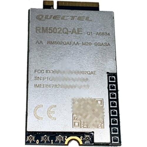 New Quectel RM502Q-AE 5G M.2 sub-6GHz module as well as LTE Cat 20 faster than RM500Q-GL