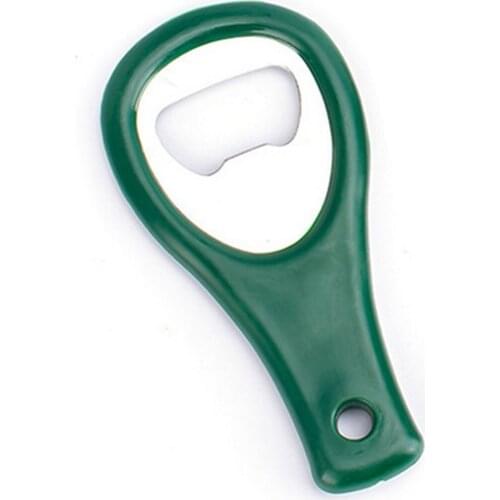 Bottle Opener Beer Bar Accessories Durable Kitchen Tool Manual 1PC Universal ABS Face Pad Shape Mini Metal Keychain Corkscrew