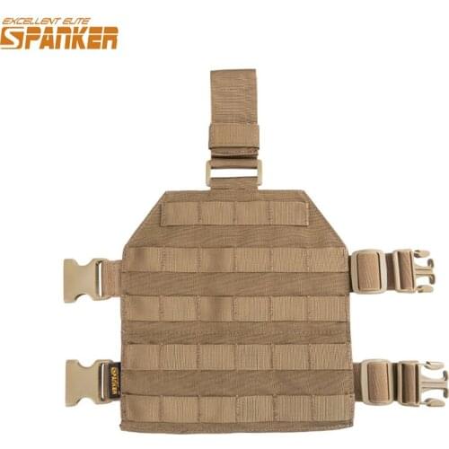 EXCELLENT ELITE SPANKER Outdoor Tactical Legs Hanging Plate Hunting Leg Panel Molle Military Portable Leg Sets Slingshot Hanging