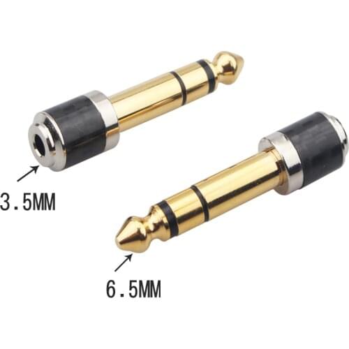 3.5mm Male to 6.5 mm Female Adapter for Mobile Phone PC Notebook 3.5 plug to 6.35 Jack Stereo Speaker Audio Adapter converter