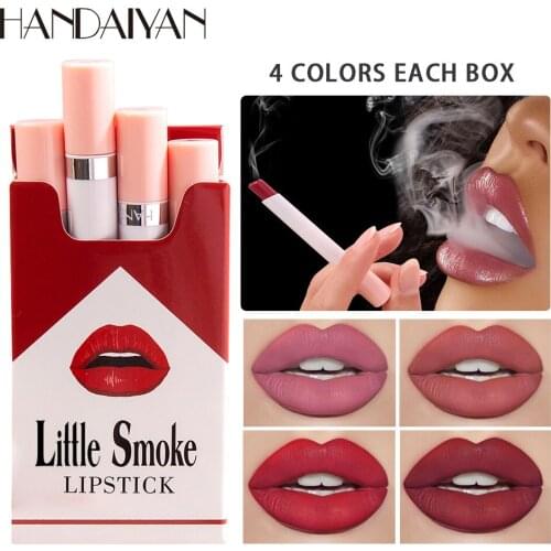 4 Colors /Box Makeup Lipstick Cosmetics Lipstick Set Lip Tint Lip Gloss Waterproof Maquillaje Matte Long Lasting Make Up Pomade