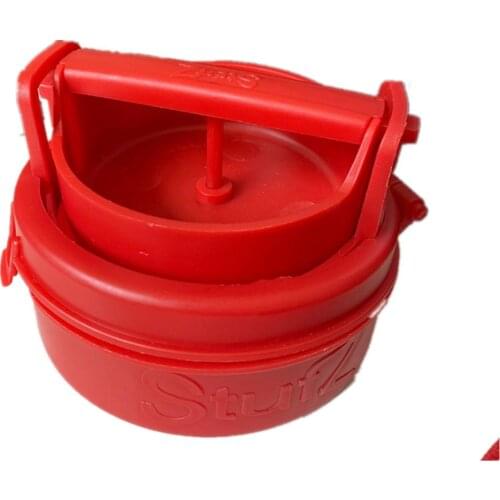 Manual Meat Press Red Household Hamburger DIY Mold Chef Cutlets Meat Press Mold Kitchen DIY Supplies Two Packages