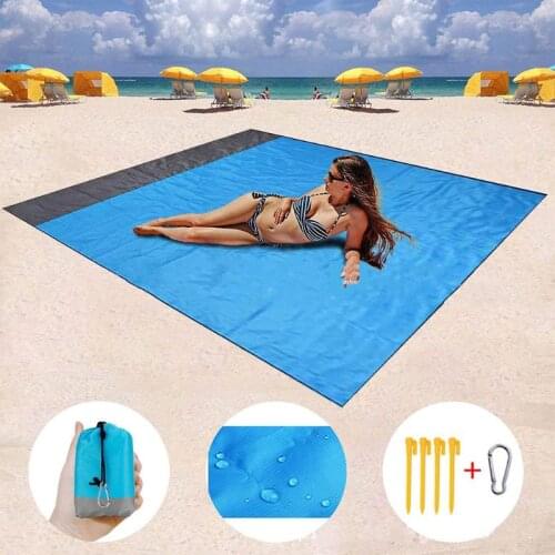 Foldable Picnic Blanket Large Waterproof Beach Mat Portable Storage Mat Floor Folding Camping Outdoor Rug Gadgets
