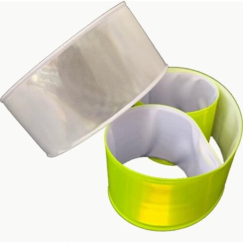 Orafol 30cm Reflexite material 600 candle lights Reflective Wristband slap band bracelets for bicycle riding safety