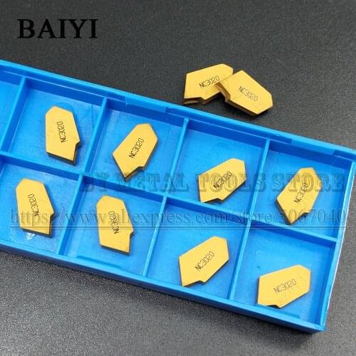 Grooving inserts SP300 NC3020 grooving carbide inserts SP 300 lathe tools turning 3mm slot insert turning tools cutter blade