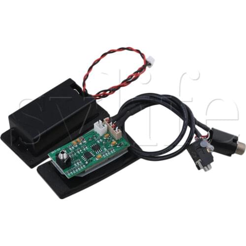 Black Bass and Treble Volume Opening Type Pickup for Violin with Screws