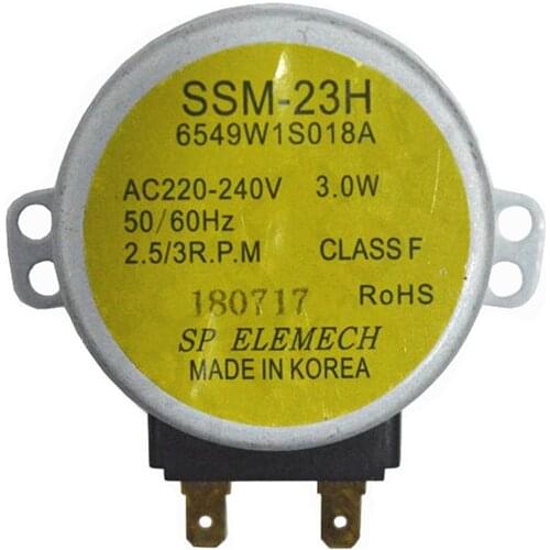 1 piece Microwave Oven Synchronous Motor Tray Motor SSM-23H 6549W1S018A for lg Microwave Oven Parts Accessories