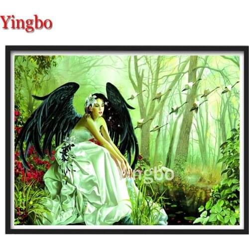 5d DIY Diamond Painting Cartoon little girl flower Cross Stitch Full Square/Round Diamond Embroidery Handmade Mosaic Decor