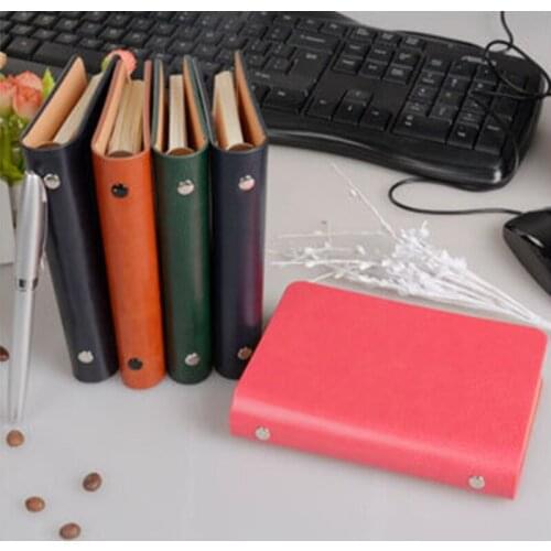 A7 Pocket Loose-leaf Notebook Leather Cover Business Diary Memos Planner Notepad Note Book Agenda Organizer Wholesale