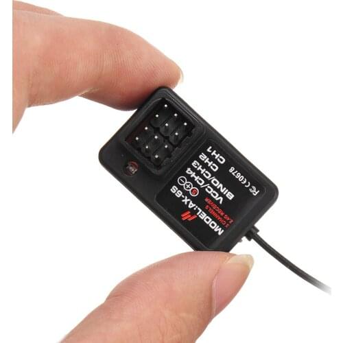 2PCS AUSTAR AX6S 2.4G 4CH Receiver for AX6S Remote Transmitter Q65 MN90 1/10 1/8 Crawler TRX4 Axial SCX10 D90 RC Car Boat