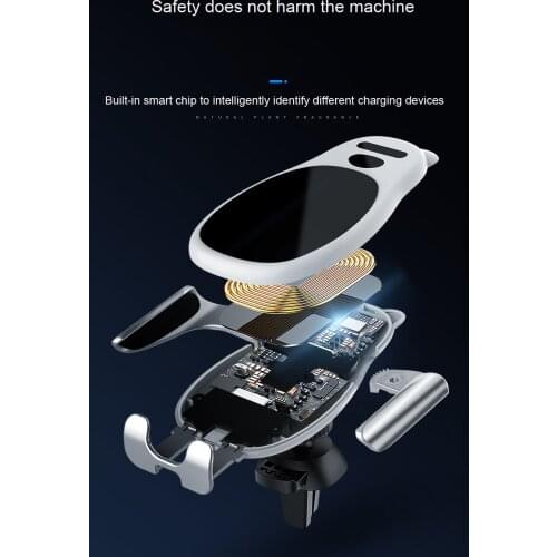 Automatic Clamping 15W Car Wireless Charger For Lumia Mix 2S Mate LG Infrared Induction Support QI Wireless Charging Standard