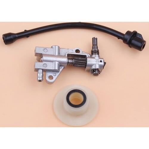 Oil Pump Worm Gear Oil Hose Pipe Kit Fit Chinese 4500 5200 5800 52cc 45cc 58cc Chainsaw Gas Saw Spare Parts