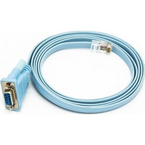 Console Cable RJ45 Ethernet to RS232 DB9 COM Port Serial Female Routers Network Adapter Cable for Cisco Switch Router