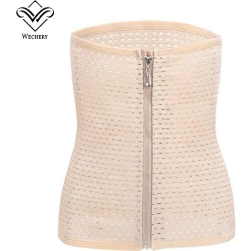 Waist Trainer Cinchers Slimming Shapers Body Shapewear Tummy Control Reducing Belts Zipper Breasted Buckle Upgraded Black Nude