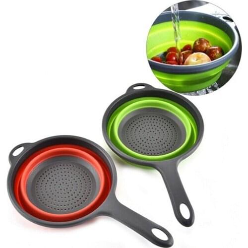 Dreamburgh Round Telescopic Folding Leachate Basket Fruit Vegetable Washing Baskets Kitchen Product Supply Folding Sink Drain