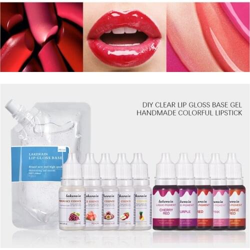 Lakerain DIY Lipstick Raw Material Gel Moisturizing Transparent Lip Gloss Base Oil Non-stick Handmake Lip Gloss Cosmetics