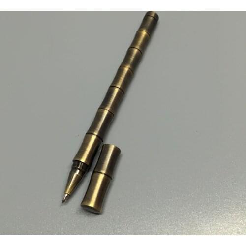 Mackwalker Retro brass bamboo pen signature pen detachable brass pen for gift