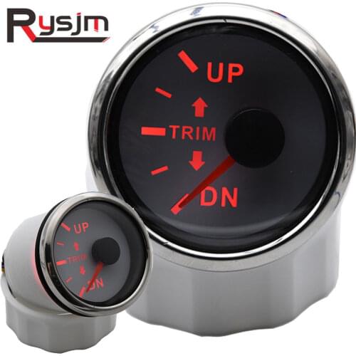NEW Boat Trim Gauge for Inboard Outboard Engine 52mm Marine Trim Tilt Indicator Meter Up-Down Right/Left Display BN~UP 12V 24V
