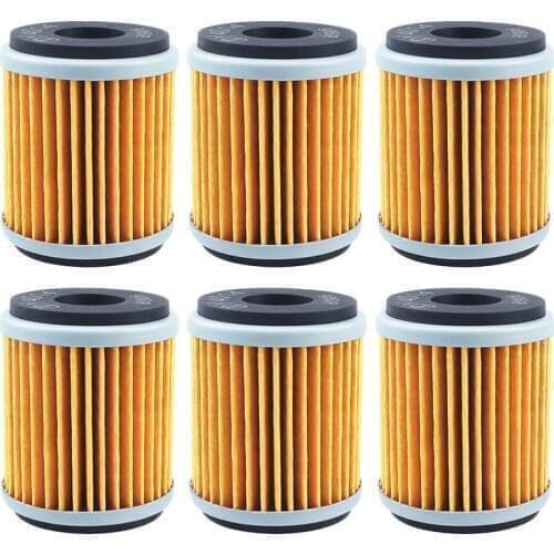 1/4/6 pcs Cyleto Motorcycle parts Oil Filter For HM Moto Urban Scrambler City 125 2008-2015 Trail Locusta 200 4T 2011-2015