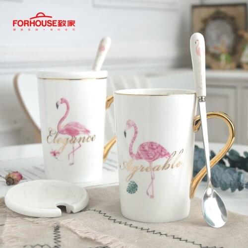 350ml Cute Milk Mug Ceramic Creative Animal Coffee Mug with Gift Box Porcelain Tea Mug lovers Couple mugs Drinkware For Gift