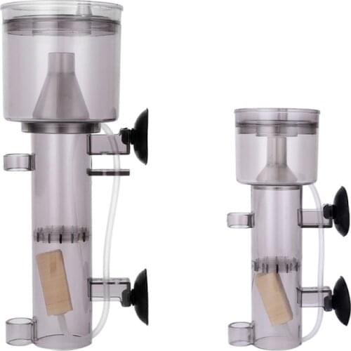 Mini Aquarium Marine Fish Coral Tank Internal Hang on Air Driven Protein Skimmer with Wood Air Stone Tubing