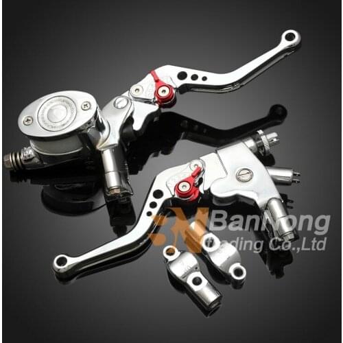 Motorcycle modification 7/8" Clutch lever mirror seat Hydraulic brake Master Cylinder For Honda Yamaha Kawasaki Suzuki all model