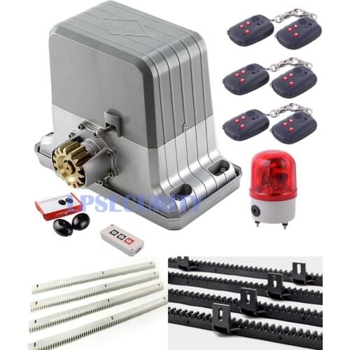 DHL free 1800KGS Sliding Gate Motor Heavy Duty Gate Opener with 5m racks(sensor,button,alarm light optional)