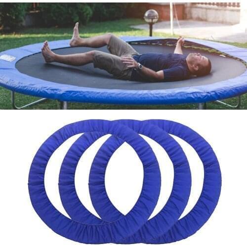Trampoline Jumping Bed Cover Sponge Protective Cover Edge Surrounding Cloth With Sturdy Mounting Belt Outdoor Falling Protection