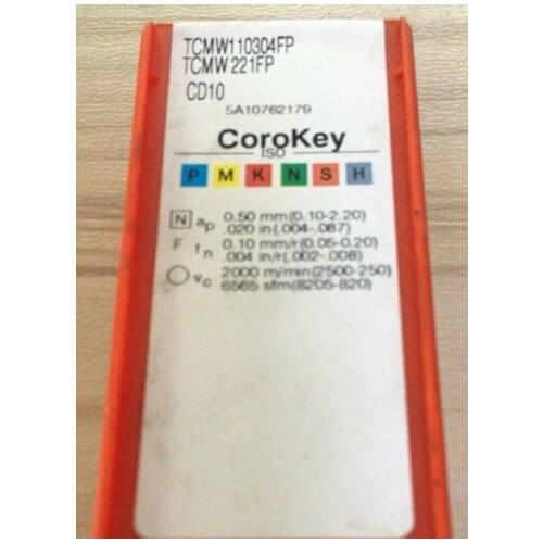 ORIGINAL 5PCS CARBIDE INSERT TCMW110304FP CD10