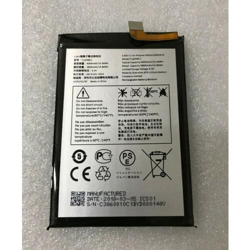 OEM ORIGINAL Alcatel 7 6062W 6062Z Battery TLp038C1 6062V Cell Phone Battery
