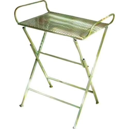 Iron Flower Stand Folding Storage Basin Floor Garden Bird Guardrail Hollow Garden Outdoor Slot Case Storage Trade Succulent
