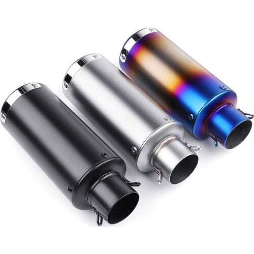 38mm-51mm Universal Motorcycle Exhaust Muffler Pipe Racing Exhaust Tip Dirt Pit Bike Scooter For Honda/Yamaha/Suzuki/Kawasaki