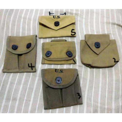 WWII US Compass Cover Airborne Rigger Pouch CARBINE FIRST AID BAG KIT POUCH