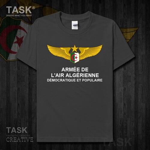 Air Force Republic of Algeria Algerian Islam DZA t shirt new Tops Short sleeve clothes sports cotton Army Tactical Military 01