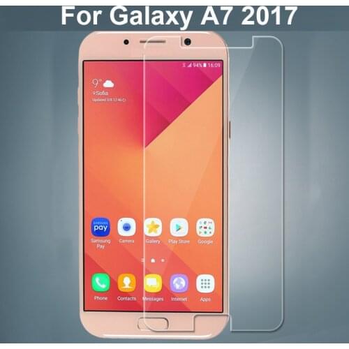 Tempered Glass For Samsung Galaxy A7 2017 Screen Protector Film Glass For Galaxy A7 A 7 2017 Tough Protection Glass Cover
