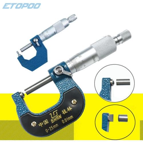 Factory outlet! high quality 0-25mm Tube Micrometer drum head special micrometer wall tube thickness gauge measuring tools