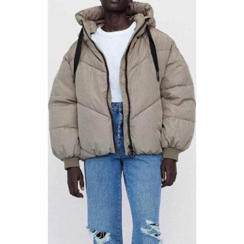 Winter Women‘s Jacket Coat Female Oversize Warm Hooded Parkas Casual Solid Zipper Cotton Outerwear Overcoats Women Hooded Jacket