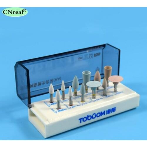 1 Set (12 Pieces) Dental Polishing Kit to Light-cured Composite Resin for Low Speed Contra Angle RA0312D