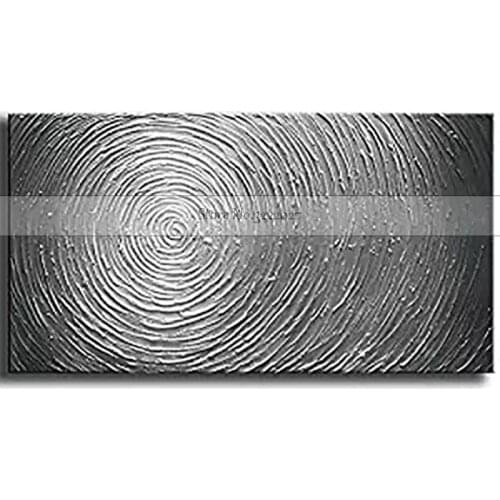 100% Handpainted Silver Art Knife Modern Oil Painting On Canvas Wall Decor Wall Art Wall Pictures For Living Room Home Decor